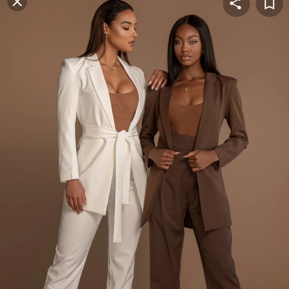 Nwt jluxlabel alaia pants trousers L brown chocolate